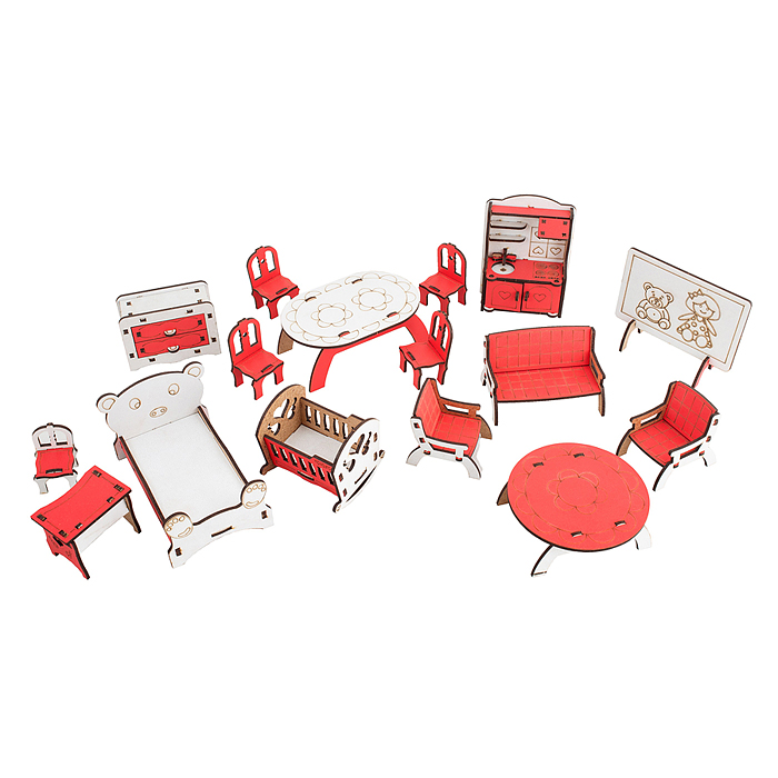 Домик "Машенька" с набором мебели и декора