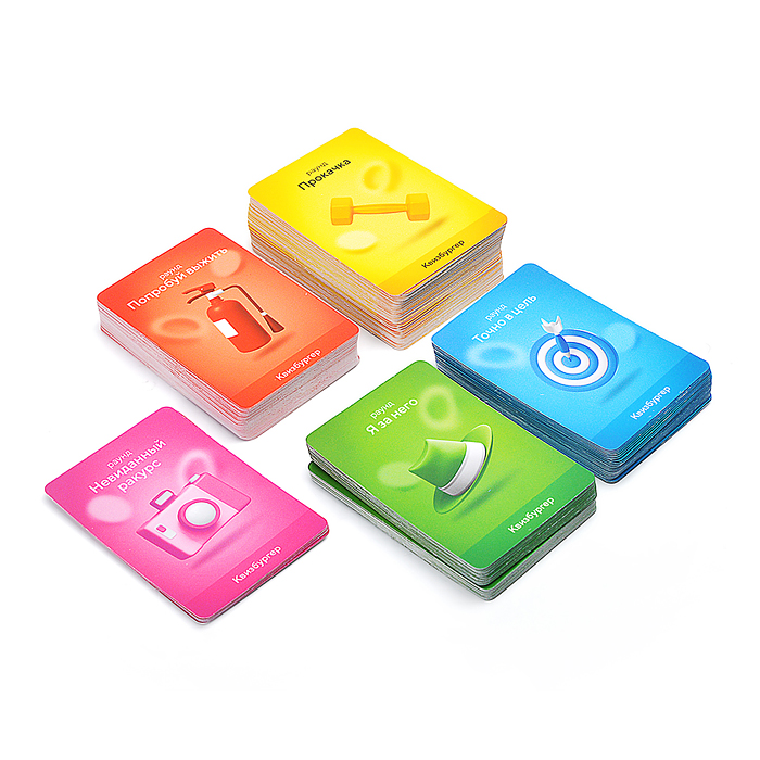 Игра настольная с голосовым помощником. Квизбургер. 