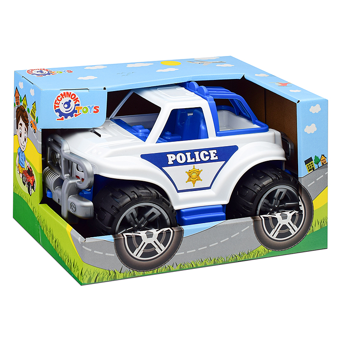 Машина внедорожник Полиция, в коробке