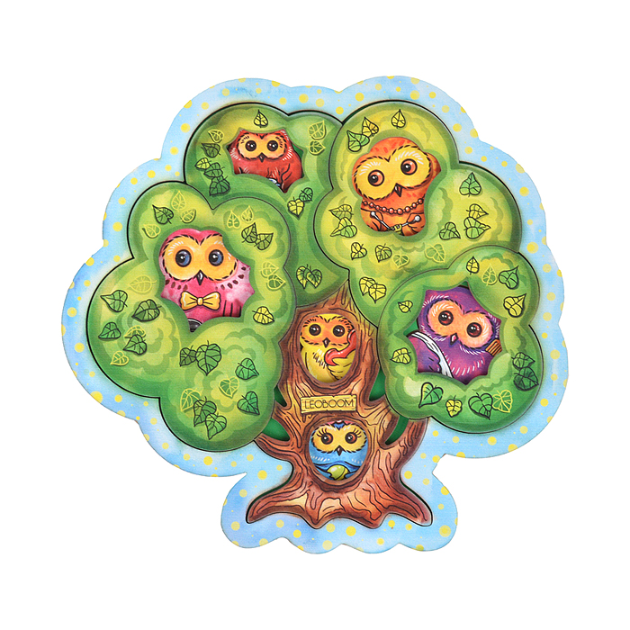 Пазл "Совушки" (Леобум)