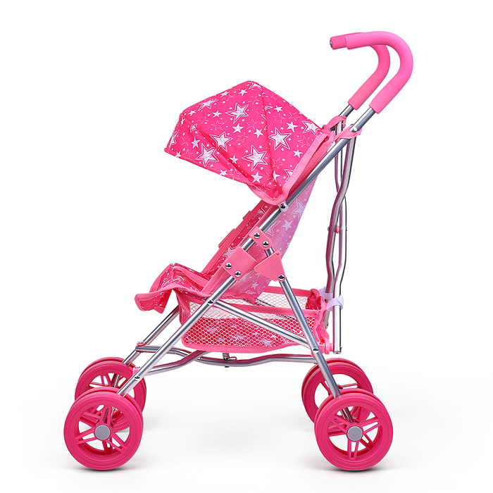 Коляска для кукол 9642A металлическая, прогулочная, складная