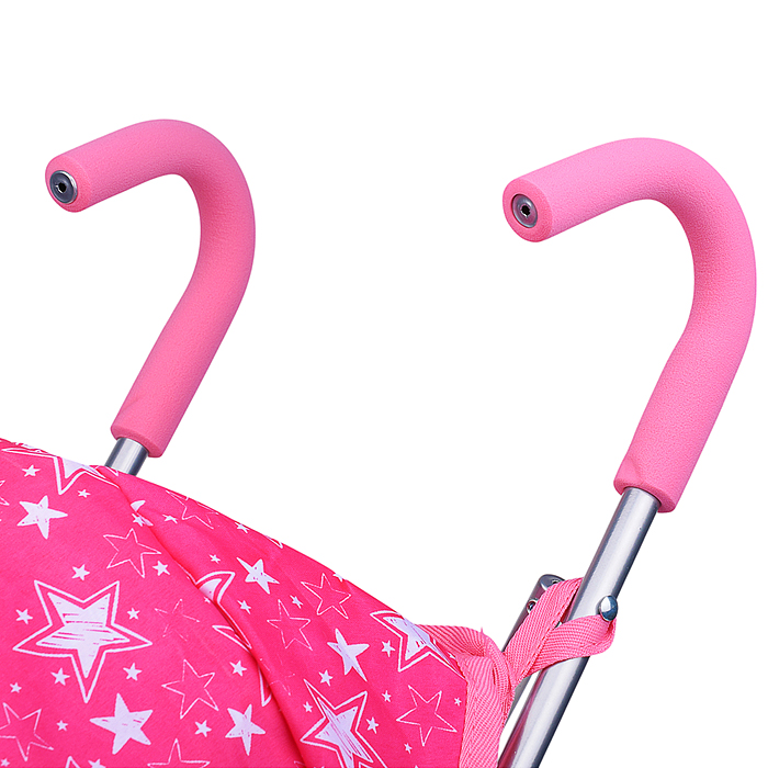 Коляска для кукол 9642A металлическая, прогулочная, складная