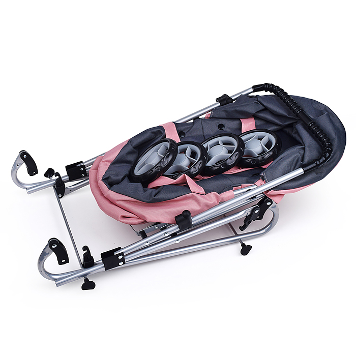 Фото к товару Коляска для кукол 9308W металлическая, складная, прогулочная с капюшоном, цвет розовый Коляска для кукол 9308W металлическая, складная, прогулочная с капюшоном, цвет розовый