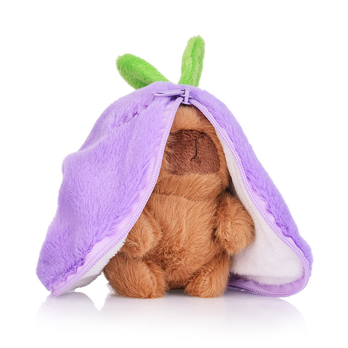 Мягкая игрушка М1498 "Капибара в сумочке" 12 см