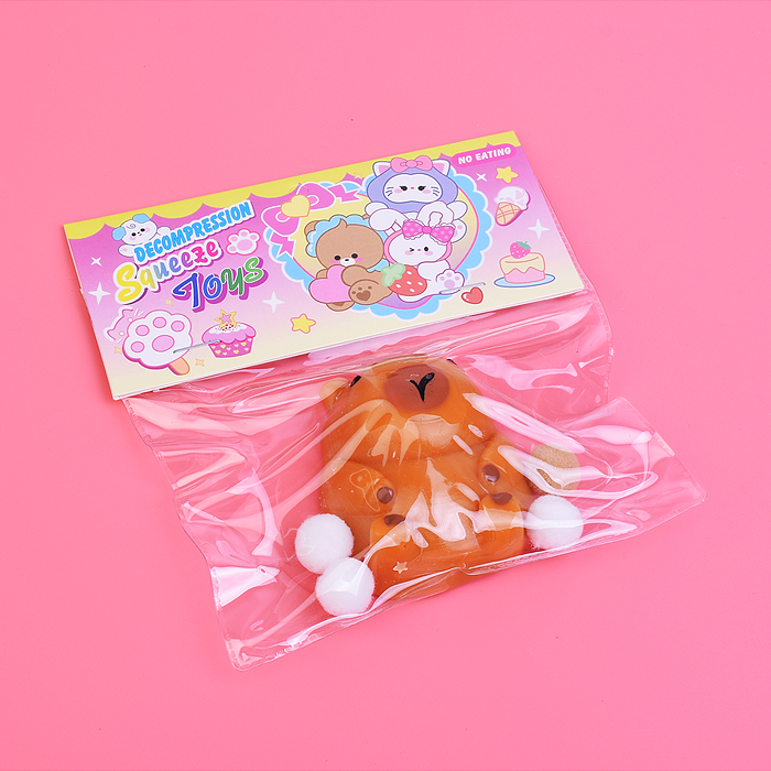 Игрушка-антистресс 00-6540 "Капибара с мягкими шариками"