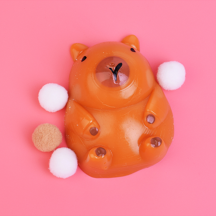 Игрушка-антистресс 00-6540 "Капибара с мягкими шариками"