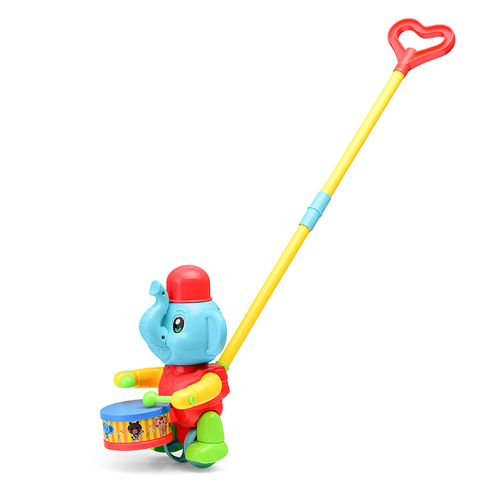 Каталка A0356 "Слоник барабанщик" в сетке