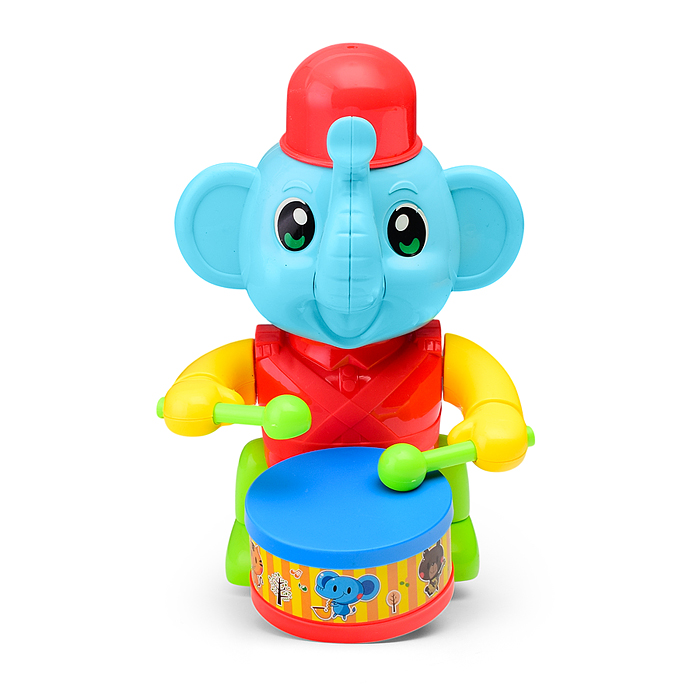 Каталка A0356 "Слоник барабанщик" в сетке