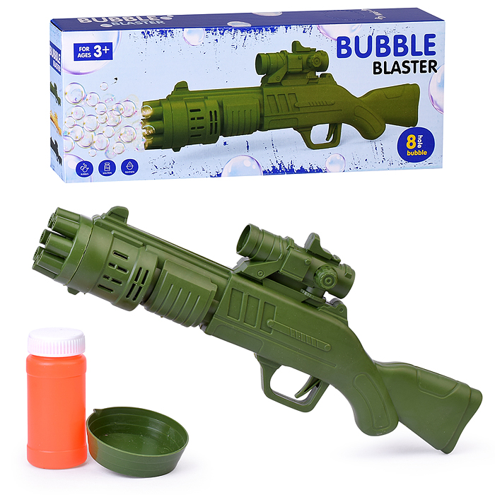Пистолет 3939-141 "Bubble" для мыльных пузырей, в коробке