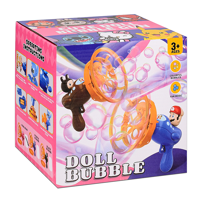 Фото к товару Пистолет 00-5435 "Мишка" для мыльных пузырей, на листе Пистолет 00-5435 "Мишка" для мыльных пузырей, на листе