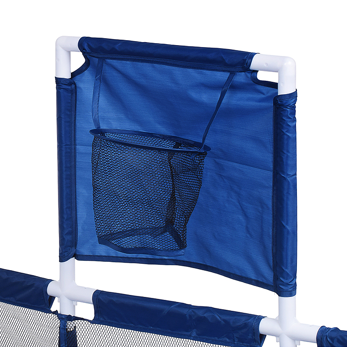 Манеж детский М11-1 прямоугольный с баскетбольным кольцом и воротами (120*180*60) цвет синий