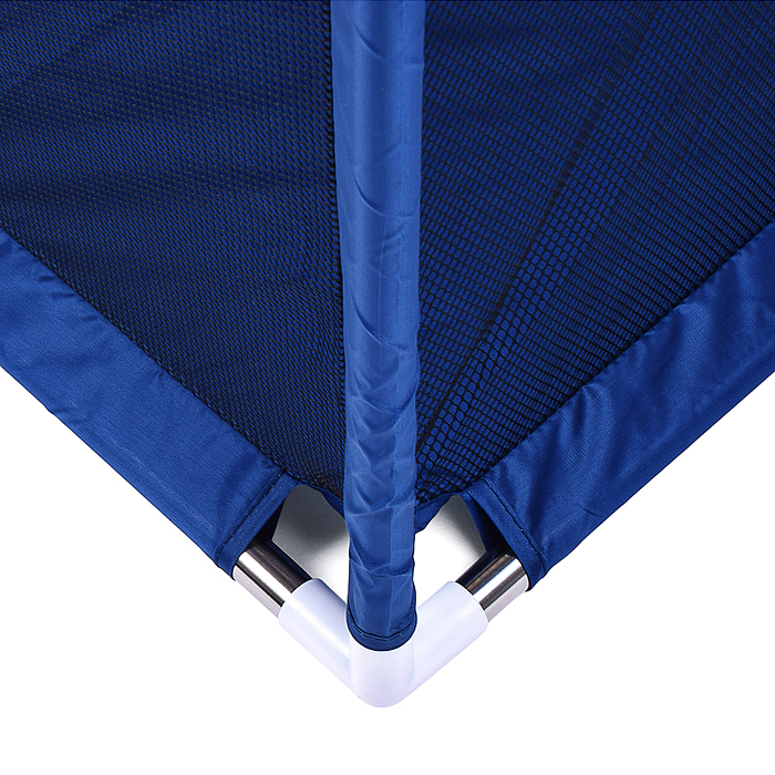 Манеж детский М11-1 прямоугольный с баскетбольным кольцом и воротами (120*180*60) цвет синий