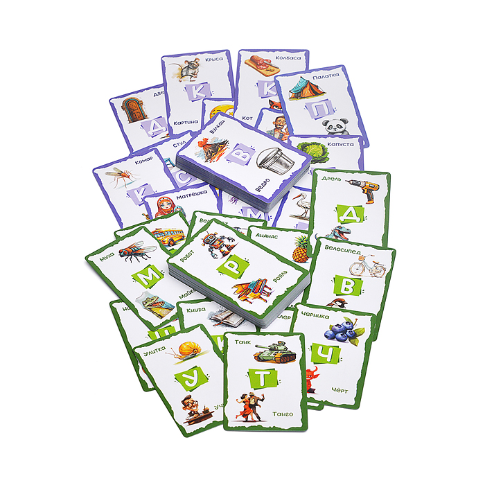 Игра карточная "Кроко детский" (в картинках)