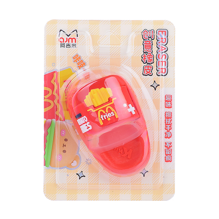 Ластик Фаст фуд 6 см, блистер