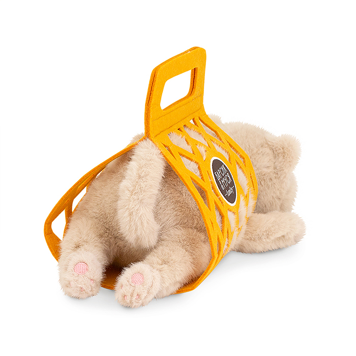 Кот Барсик в сумке бежевый 56