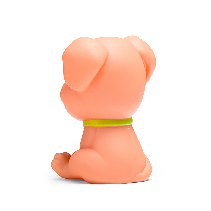 Игрушка пластизоль для ванны "Собачка" в сетке 