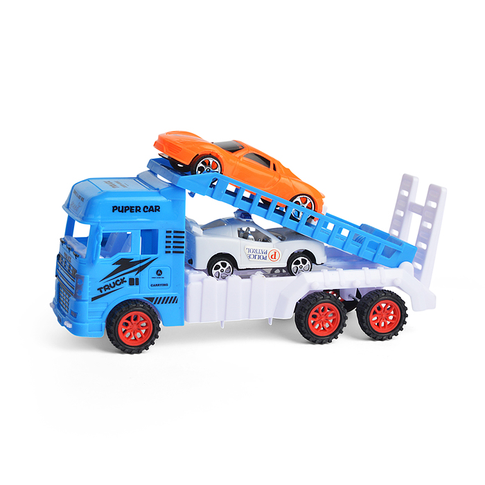 Автовоз 297-6 с внедорожником и гоночным авто, в пакете