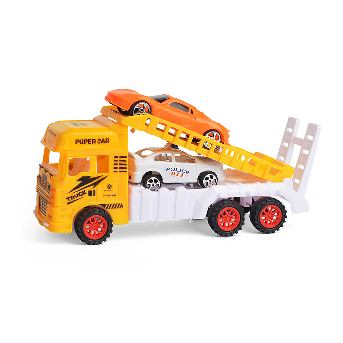 Автовоз 297-6 с внедорожником и гоночным авто, в пакете