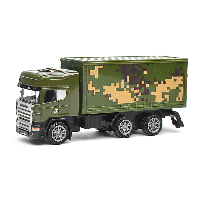 Машина металл Грузовик, 11 см, подвиж. дет., инерция, камуфляж