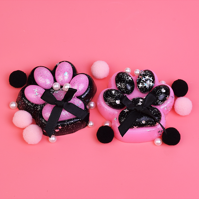 Игрушка-антистресс 00-6528 "Лапка котика с бантиком"