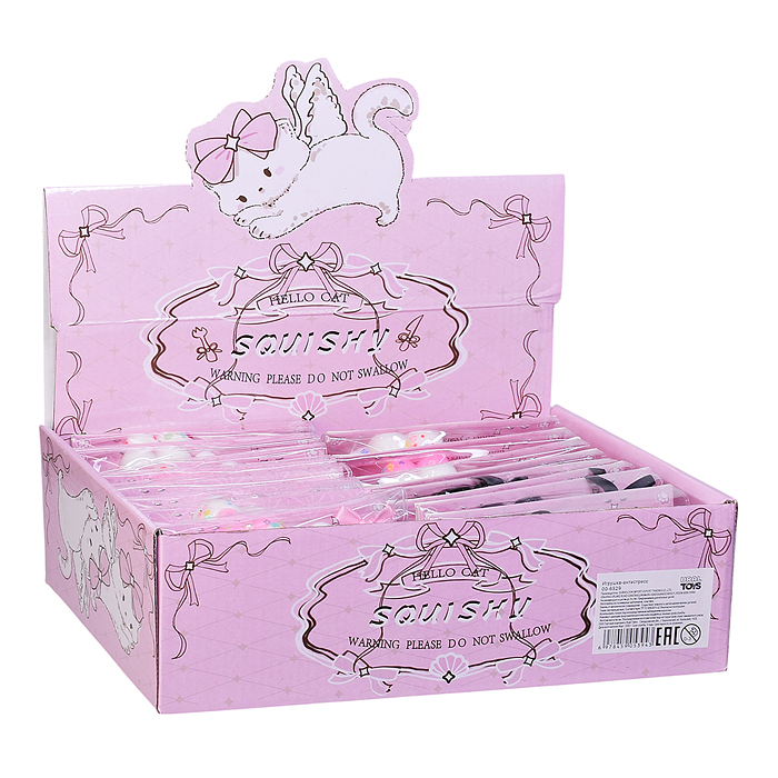 Игрушка-антистресс 00-6528 "Лапка котика с бантиком"