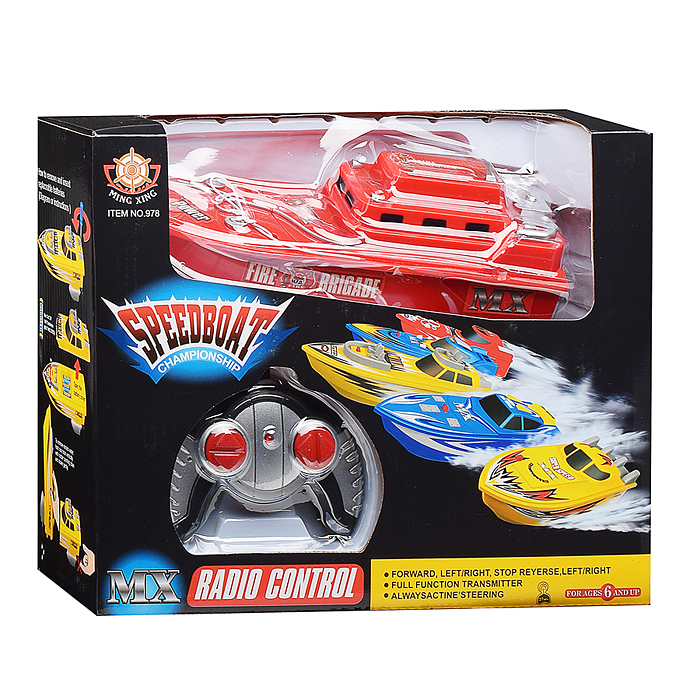 Катер 978-3 "Пожарная бригада" р/у, 27MHz, в коробке