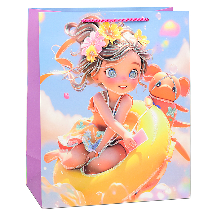 Пакет подарочный 00-6350 "Красавица" 26х32х12 см