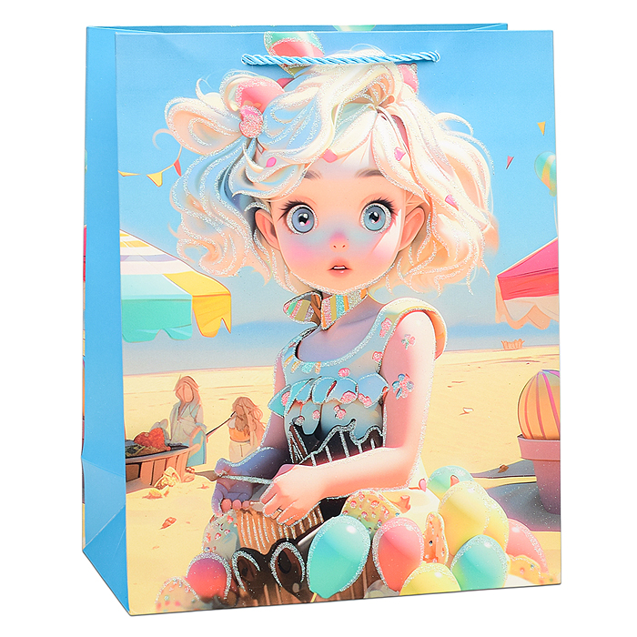 Пакет подарочный 00-6350 "Красавица" 26х32х12 см