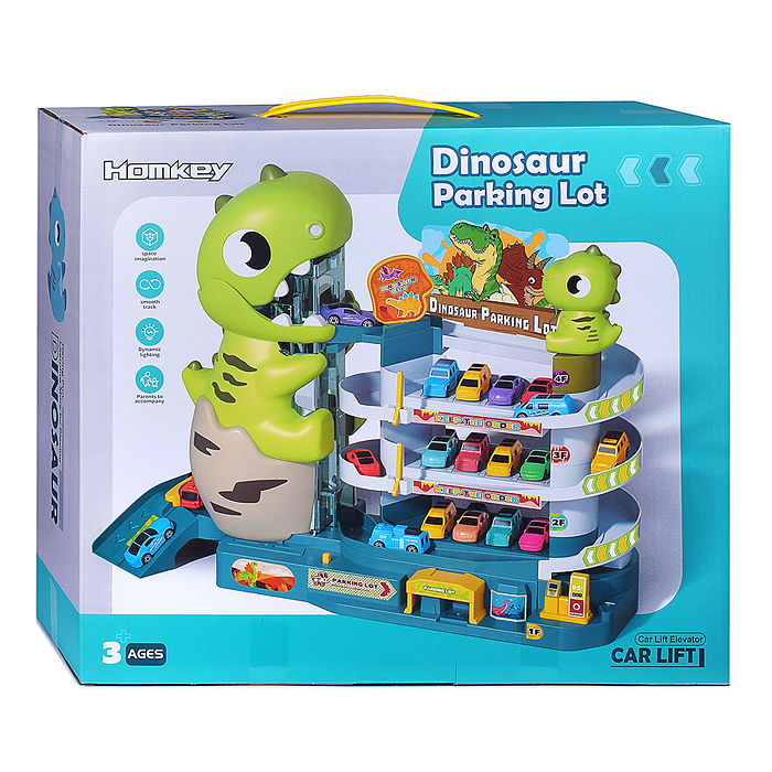 Парковка 3310A "Динозаврик" в коробке