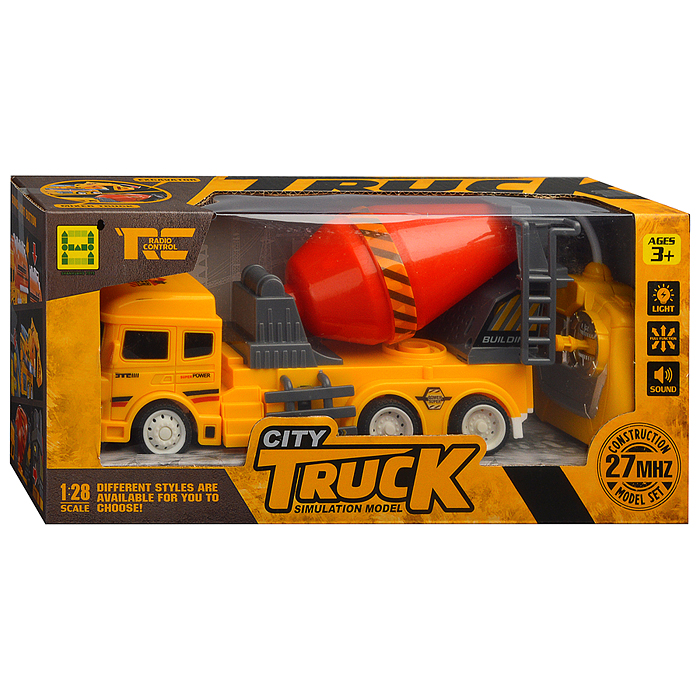 Машина SH091-446B "Цементовоз" р/у, 27 MHz, в коробке