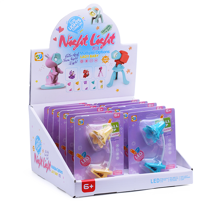 Фонарик игрушечный SY644A "Настольная лампа. Цветок" в коробке