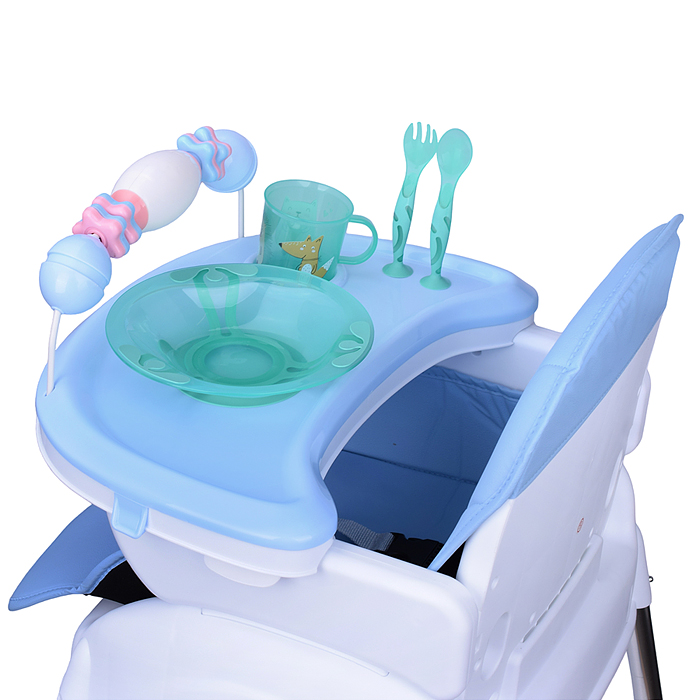 Стульчик детский STR012 голубой, в коробке