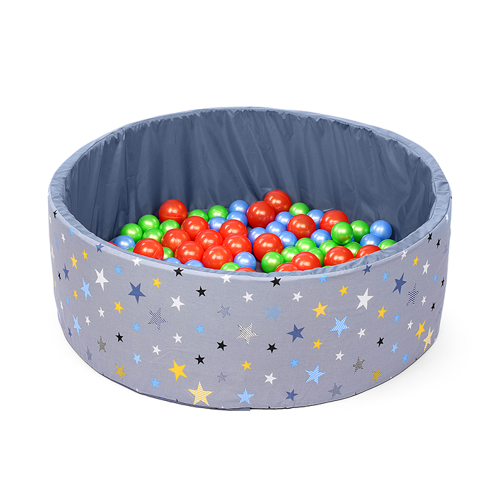 Фото к товару Сухой бассейн "Серые звезды" (100см х 30см) Сухой бассейн "Серые звезды" (100см х 30см)