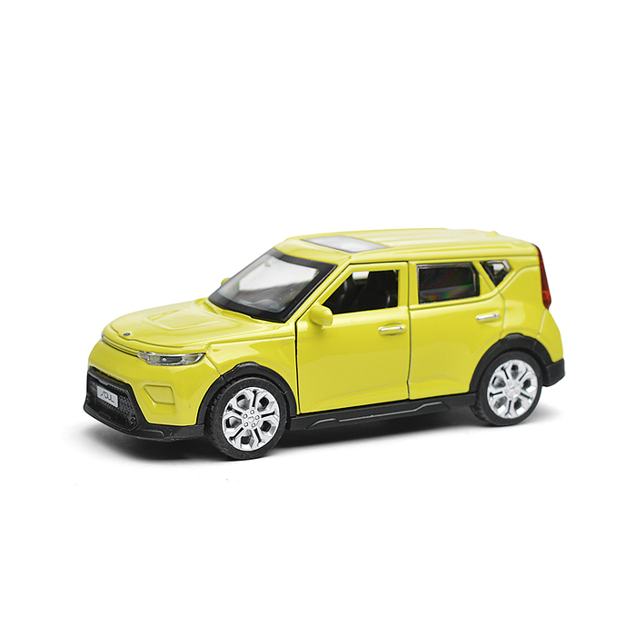 Фото к товару Машина металл KIA soul длина 12 см, двери, багаж., инерц, салатовый Машина металл KIA soul длина 12 см, двери, багаж., инерц, салатовый