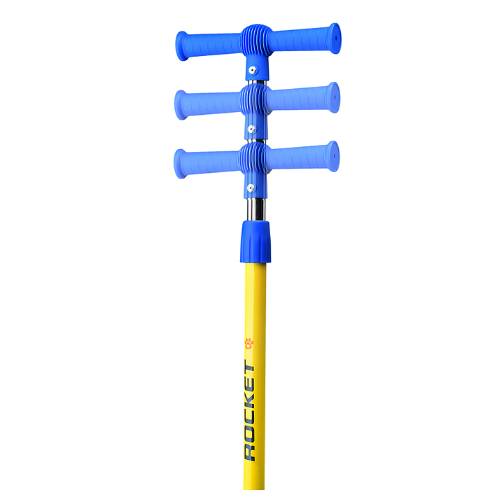 Самокат трёхколёсный R0203 ROCKET колёса PVC, цвет сине-жёлтый