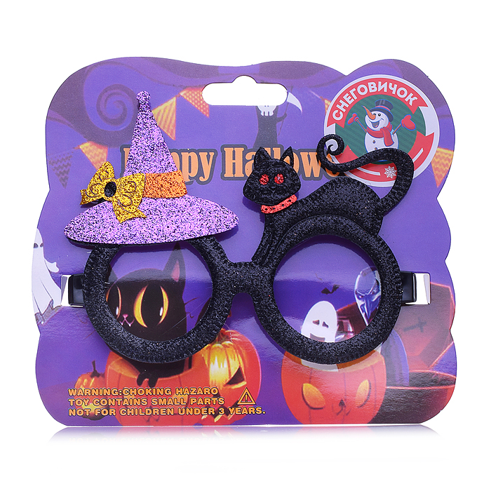 Очки карнавальные S2102 "Праздничный котейка"