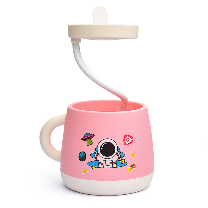 Фонарик-светильник игрушечный 357H "Кружка. Космонавт" в коробке
