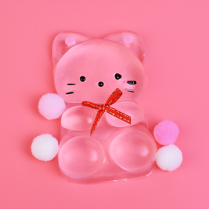 Игрушка-антистресс 00-6516 "Хрустально-прозрачный котик"