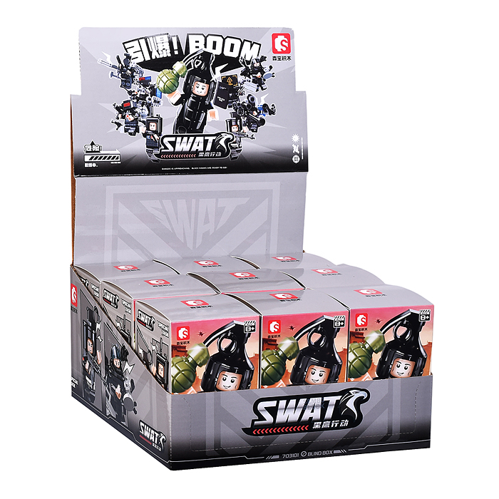 Конструктор пластмассовый 703101(1-9) "Операция Black Hawk" в коробке