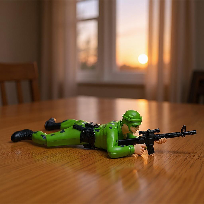 Солдат BT0061 "Разведка" на батарейках, на листе