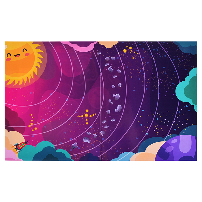 Фото к товару Объемные многоразовые наклейки. Солнечная система Объемные многоразовые наклейки. Солнечная система