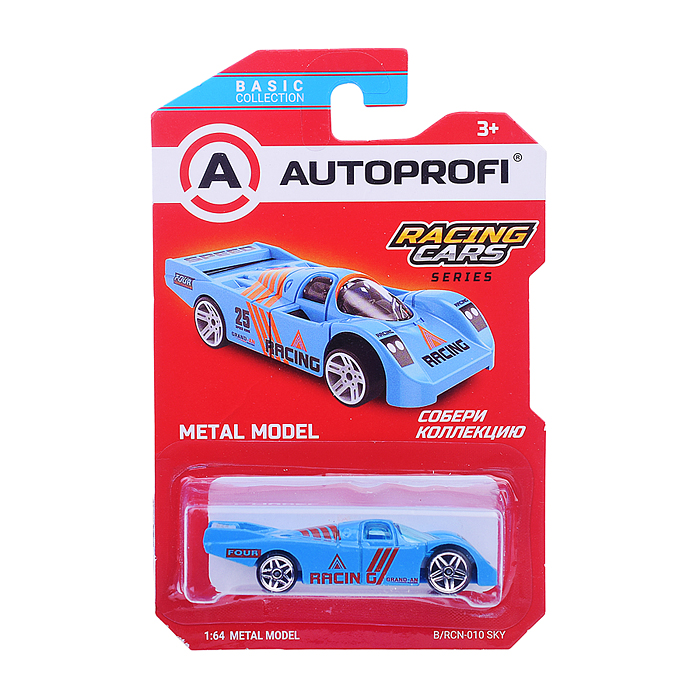 Машинка коллекционная 1:64, Серия Racing Cars, голубой Машинка коллекционная 1:64, Серия Racing Cars, голубой