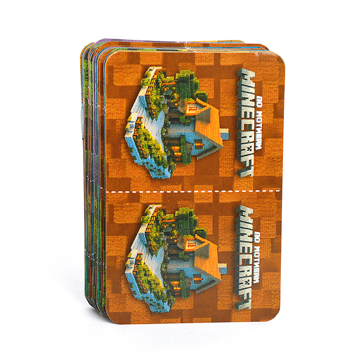 Фото к товару Настольная игра-квадрат "По мотивам Minecraft" 40 карточек. Настольная игра-квадрат "По мотивам Minecraft" 40 карточек.
