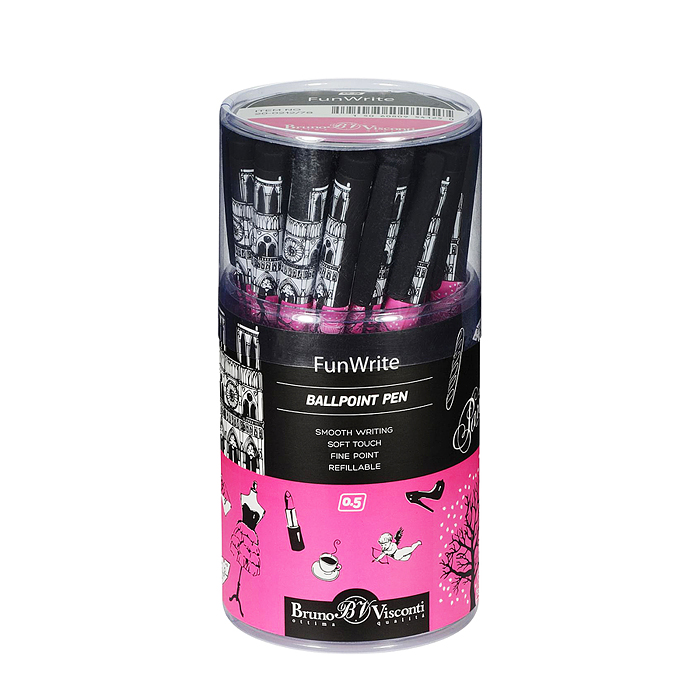 Ручка "FunWrite. Романтическое путешествие. Париж" шариковая 0.5 мм, синяя