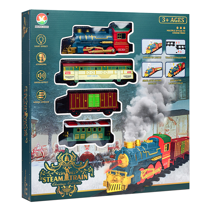 Железная дорога 699-37A "Steam Train" в коробке