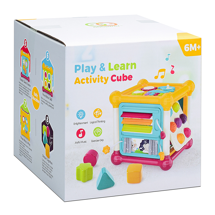Фото к товару Куб развивающий 3860 "Умный малыш" в коробке Куб развивающий 3860 "Умный малыш" в коробке