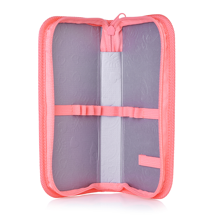 Фото к товару Пенал односекционный средний "Девушка с котиком" 2024 Пенал односекционный средний "Девушка с котиком" 2024