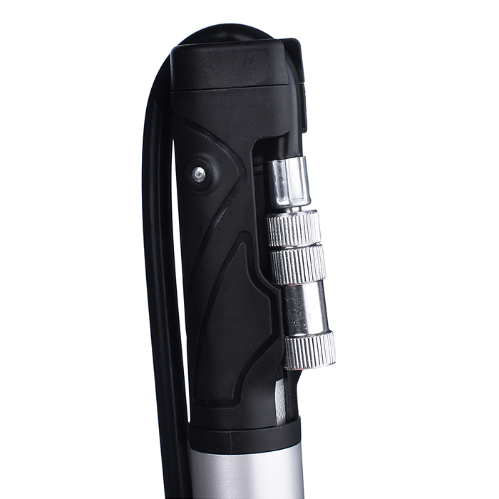 Насос ручной велосипедный Rocket, алюминий, A/V, Presta, монометр