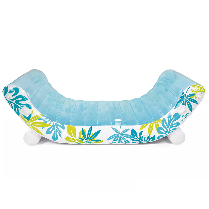 Фото к товару Надувной матрас-плот с навесом "Тропический лаундж" 224 х 150 х 165см, 56294 INTEX Надувной матрас-плот с навесом "Тропический лаундж" 224 х 150 х 165см, 56294 INTEX