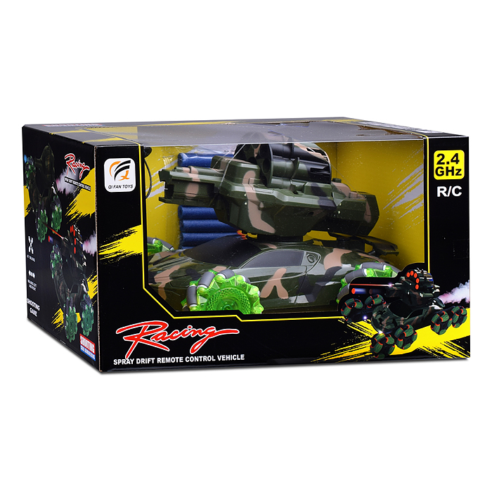 Машина QF667-11A "Rasing с пушкой-2" р/у, 27MHz, в коробке